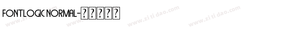 Fontlogic Normal字体转换